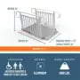 5 Foot Gateway 3G Ramps with Picket Handrails Dimensions