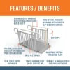 5 Foot Gateway 3G Ramps with Picket Handrails Features