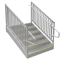 ADA Aluminum Stairs