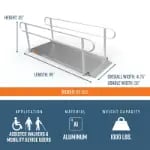 8 foot gateway ramps dimensions