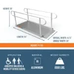 7 foot gateway ramps dimensions