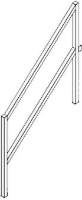 4 Tread Fortress Steps Handrail Riser