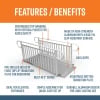 7 Foot Gateway 3G Ramps with Picket Handrails Features
