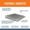 Features of this adjustable ramp