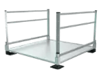 Low profile platform with support legs