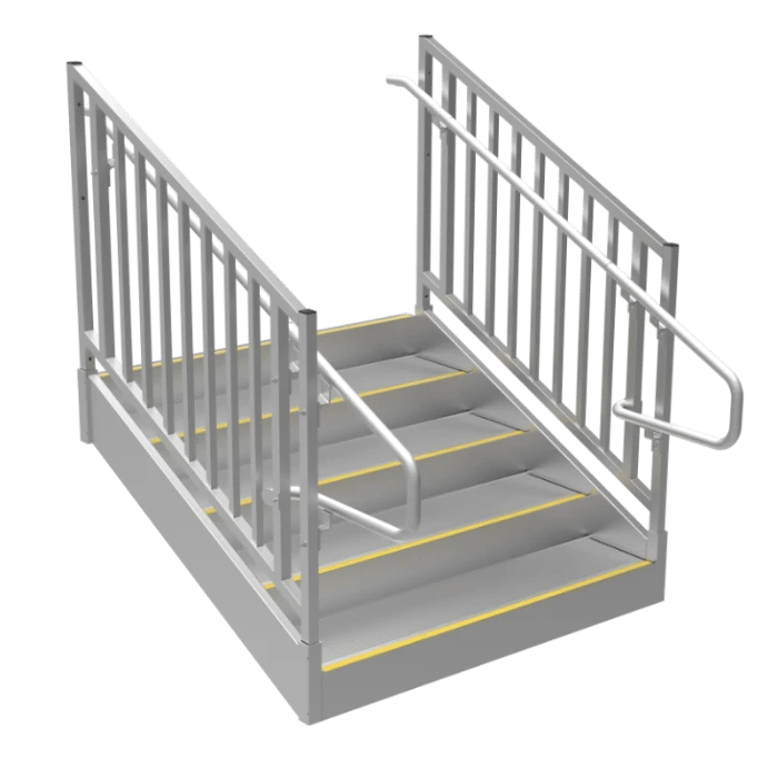 ADA Aluminum Stairs