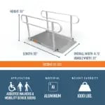 5 foot gateway ramps dimensions