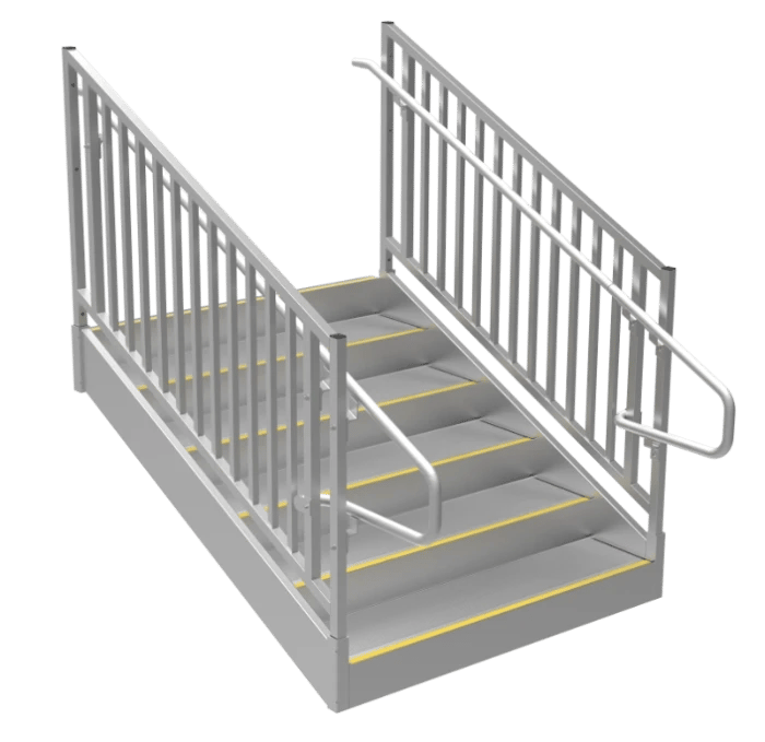 ADA Aluminum Stairs