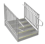 ADA Aluminum Stairs
