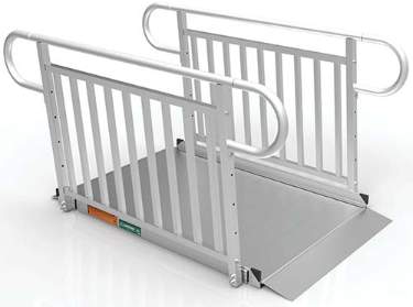 5 Foot Gateway 3G Ramps with Vertical Picket Handrails