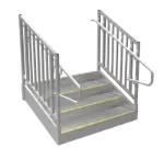 ADA Compliant Aluminum Stairs