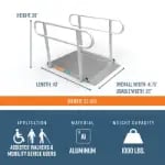 4 foot gateway ramps dimensions