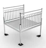 5x4  Platform with Vertical Pickets for the Pathway 3G Handicap Ramp System