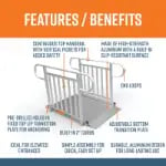 4 Foot Gateway 3G Ramps with Picket Handrails Features