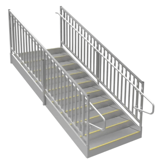 ADA Office Trailer Steps