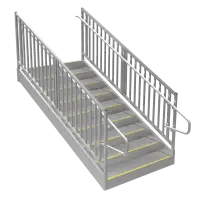 Metal Stairs for Offices, Trailers and Business Steps