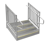 ADA Compliant Aluminum Stairs