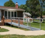 Durable wheelchair ramps made from Aluminum.