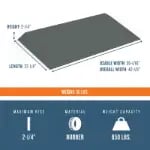 2.5 inch ramp dimensions