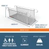 Picture of 8 Foot EZ-ACCESS® GATEWAY® 3G Ramps with Vertical Picket Handrails