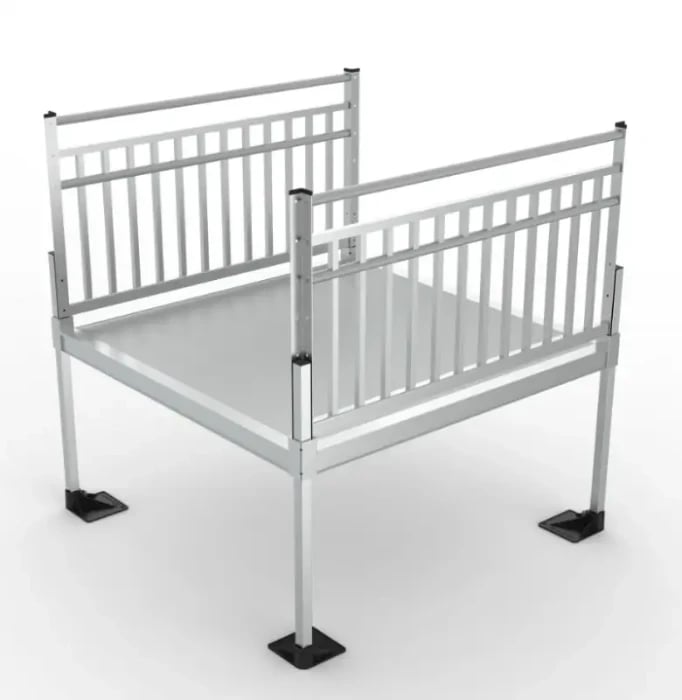 5x4  Platform with Vertical Pickets for the Pathway 3G Handicap Ramp System