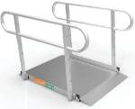 4 Foot Gateway 3G Wheelchair Ramps with Two-line Handrails.