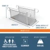 7 Foot Gateway 3G Ramps with Picket Handrails Dimensions