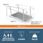 6 foot gateway ramps dimensions