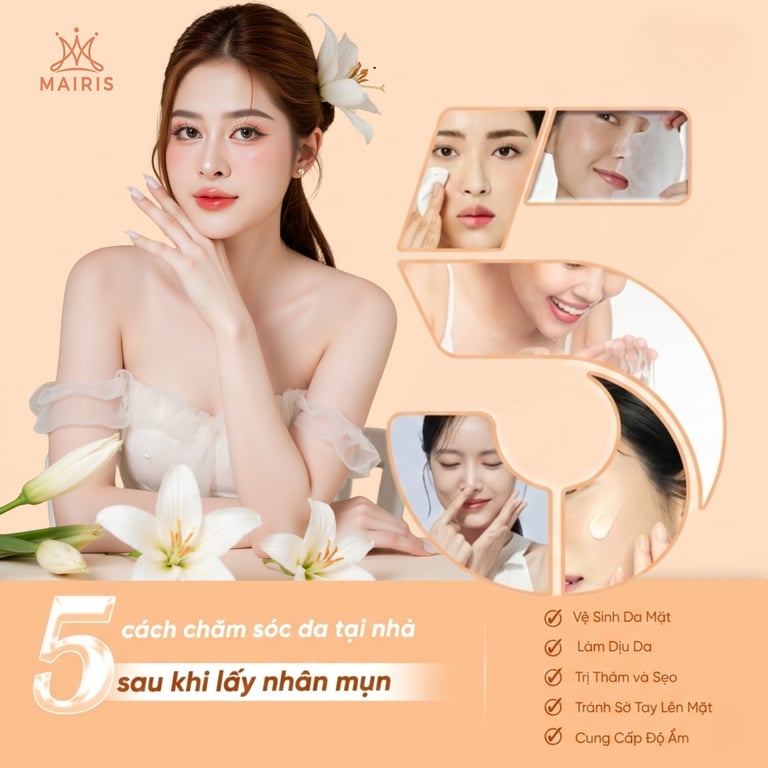 5 điều cần làm sau khi lấy nhân mụn để da nhanh phục hồi🌷