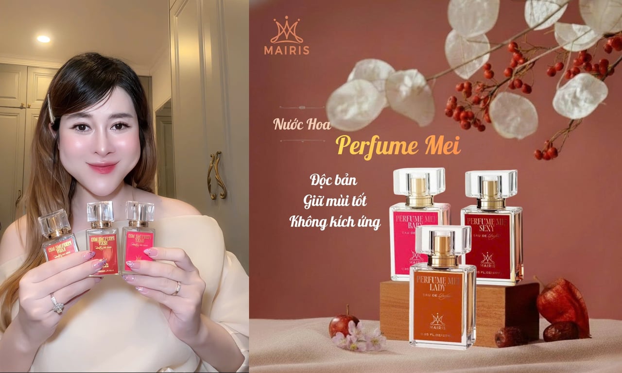 Nước hoa Perfume Mei nhẹ nhàng, ngọt ngào, thơm cả ngày