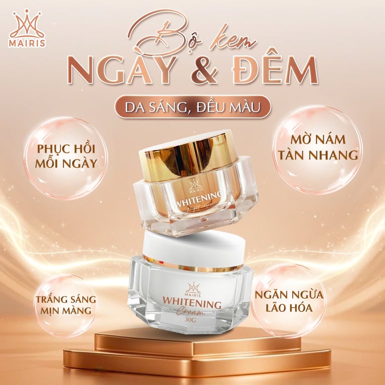🌷 Combo kem face ngày đêm Mairis chăm da sáng mịn mỗi ngày🌷