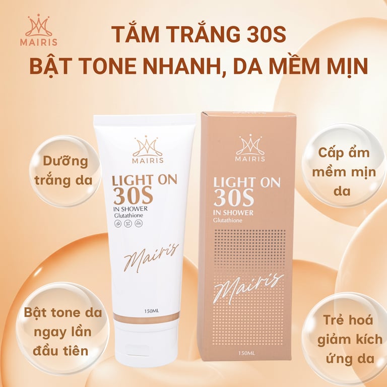 Tắm trắng 30s làm sạch và làm sáng da body🌷