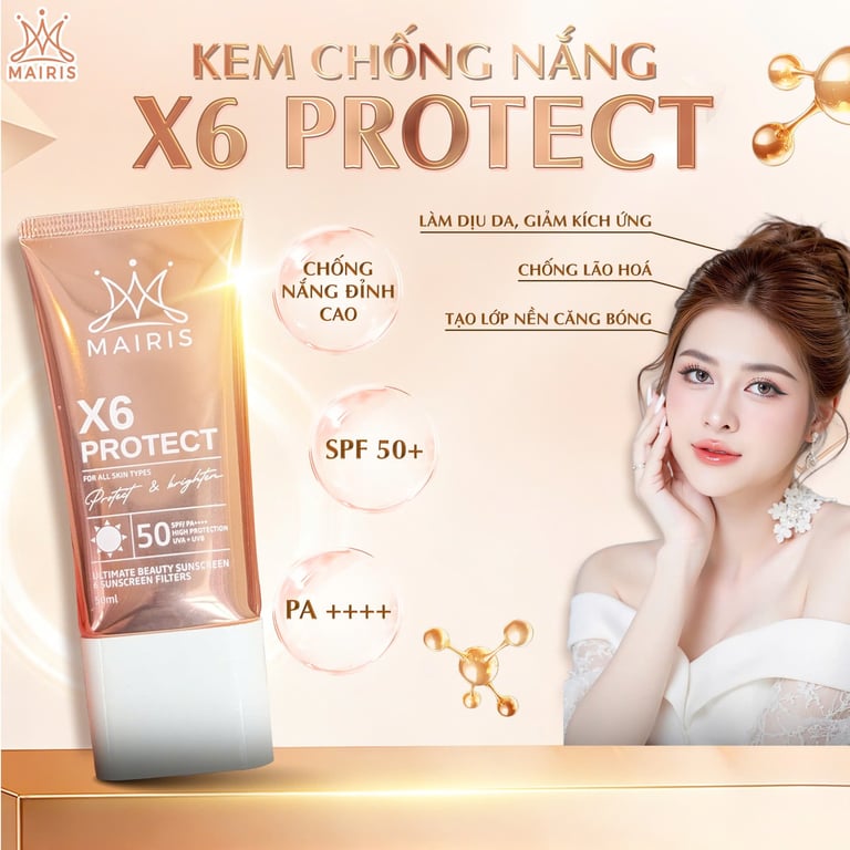 Không chỉ chống nắng mà còn là lớp dưỡng cho da sáng mịn mỗi ngày🌷