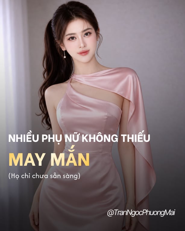 NHIỀU PHỤ NỮ KHÔNG THIẾU MAY MẮN HỌ CHỈ CHƯA SẴN SÀNG