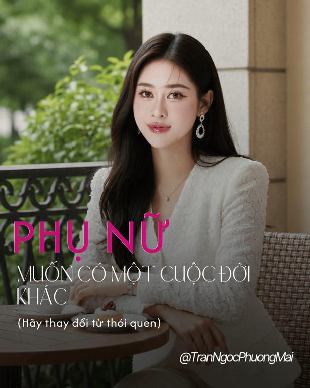 PHỤ NỮ MUỐN CÓ MỘT CUỘC ĐỜI KHÁC, TRƯỚC TIÊN HÃY THAY ĐỔI NHỮNG THÓI QUEN NHỎ