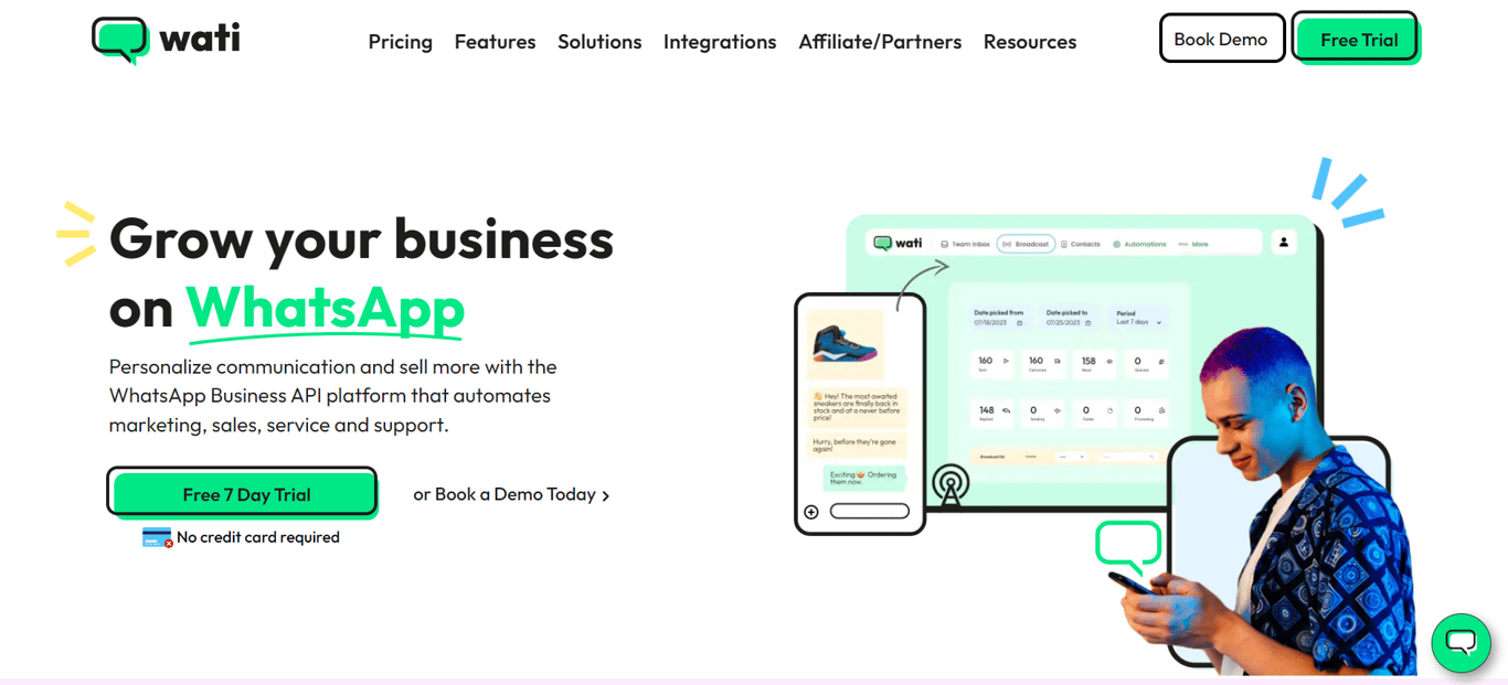 Wati is a recognized WhatsApp marketing platform to send personalized messages and drive engagement.