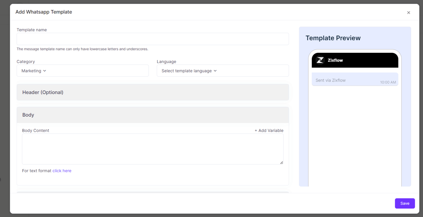 You can send personalized messages on WhatsApp with the help of Zixflow.