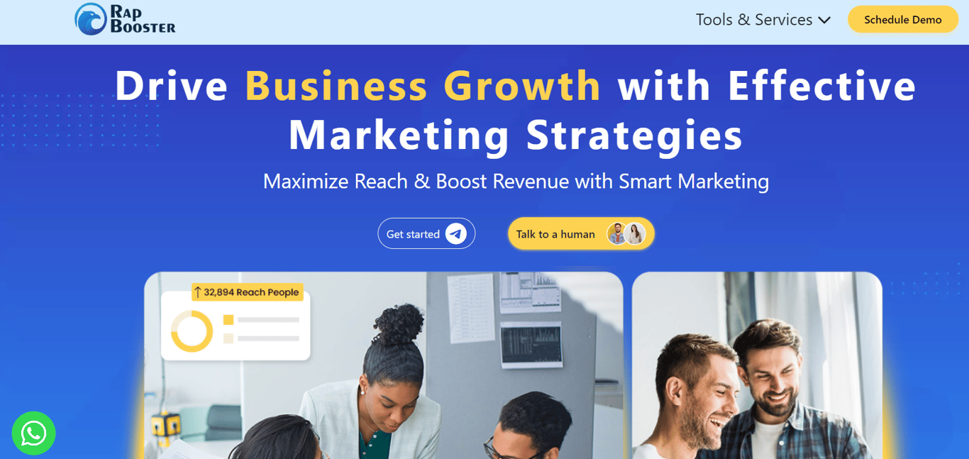 RapBooster, a great WhatsApp automation tool.