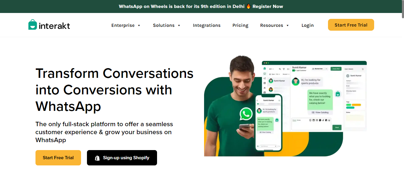 Interakt, a robust Wati alternative.