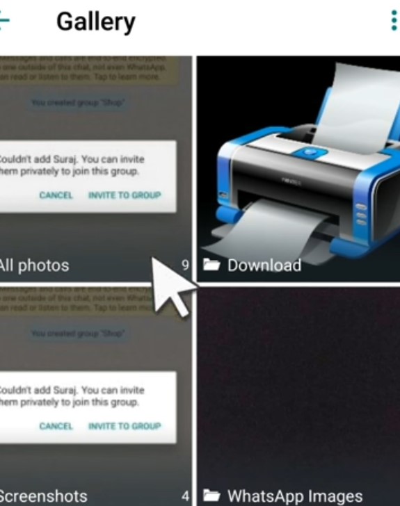 Choose the image you want as your WhatsApp Business app profile picture.