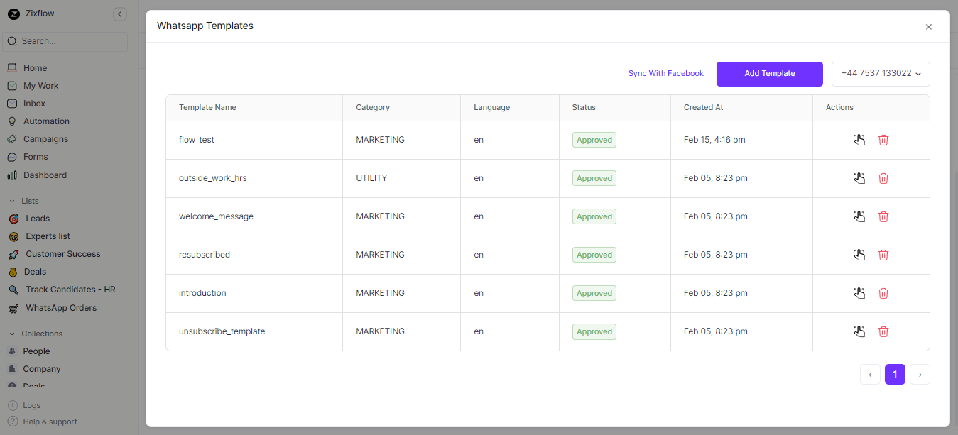 Zixflow allows you to select many templates that you want to use.