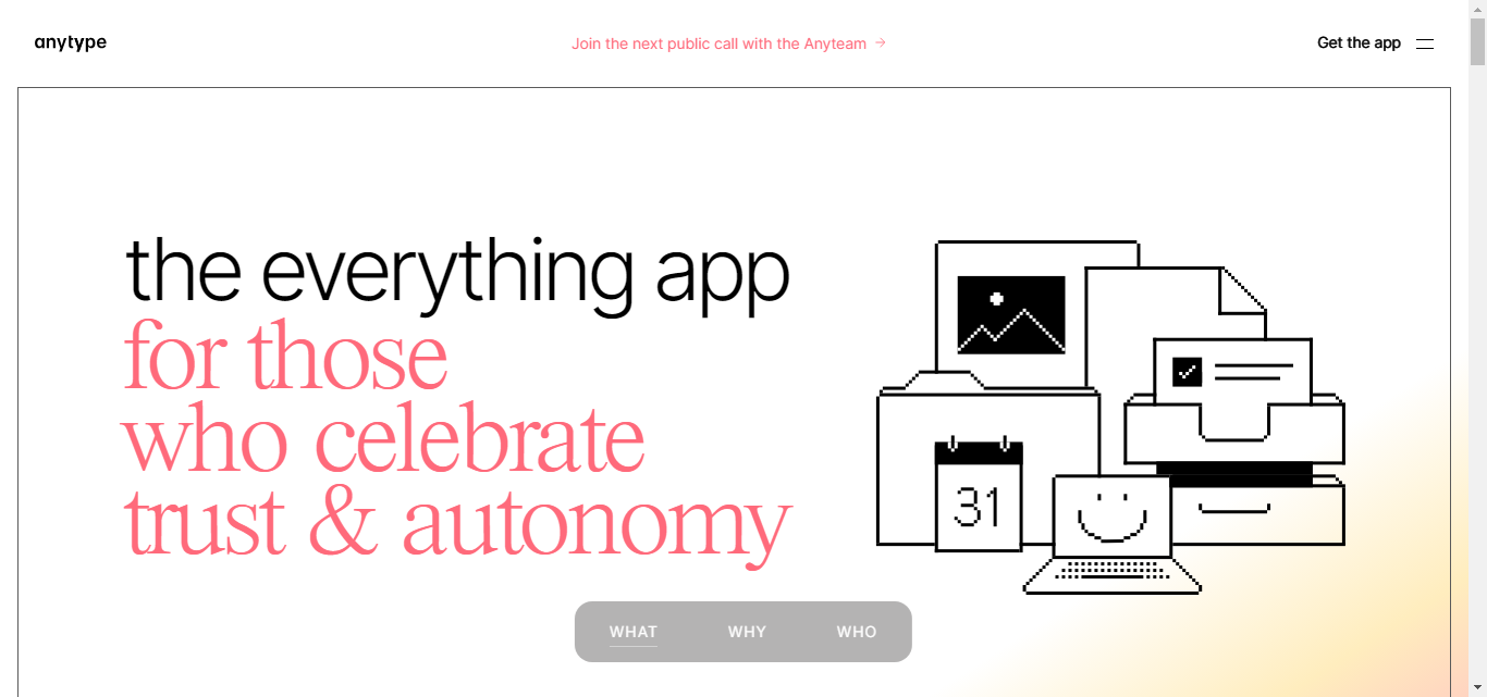 Anytype, a good Notion alternative.