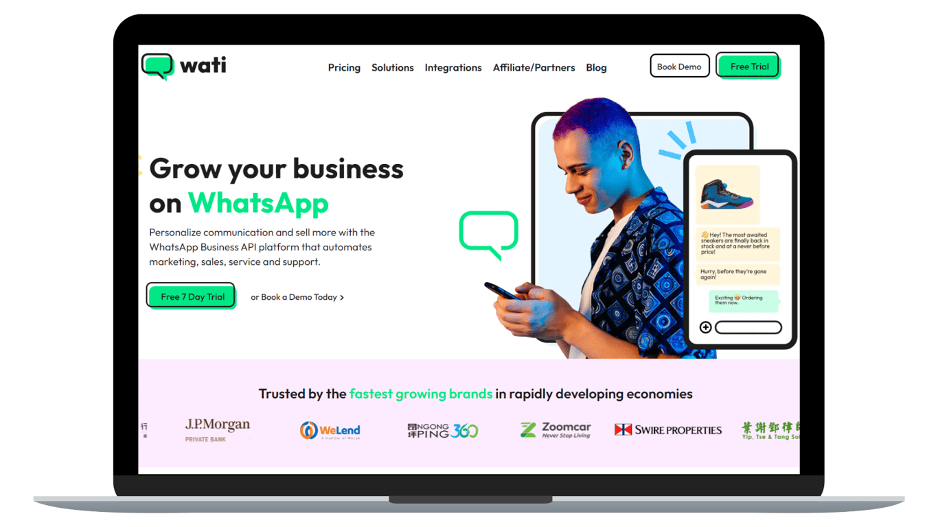 Wati.io, a powerful WhatsApp automation tool.