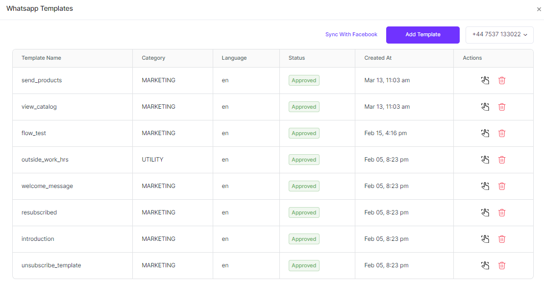 Zixflow provides different WhatsApp templates for your ease.