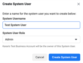 Select the system user role as per your need.