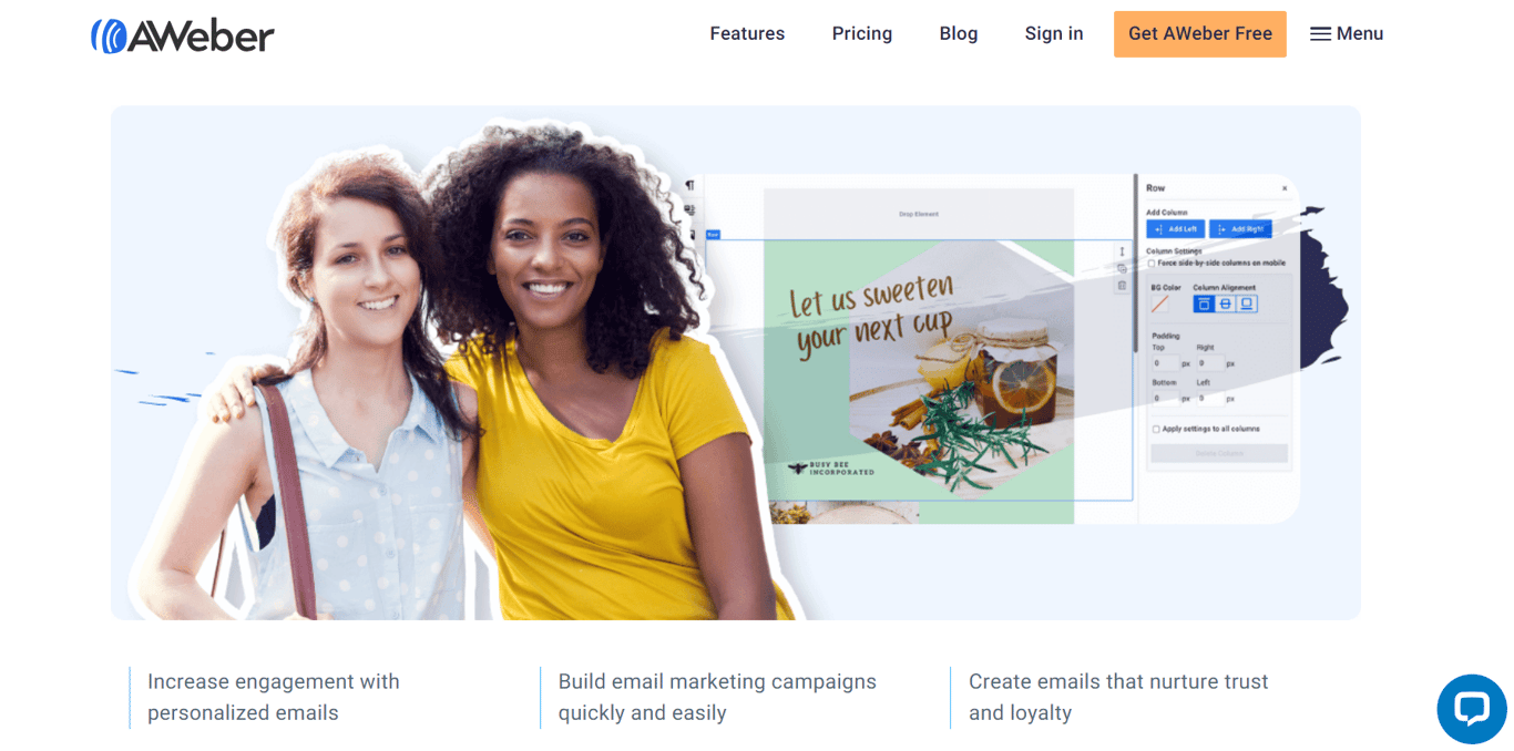 AWeber, an alternative to Brevo, can ease your process of especially email marketing to drive sales.