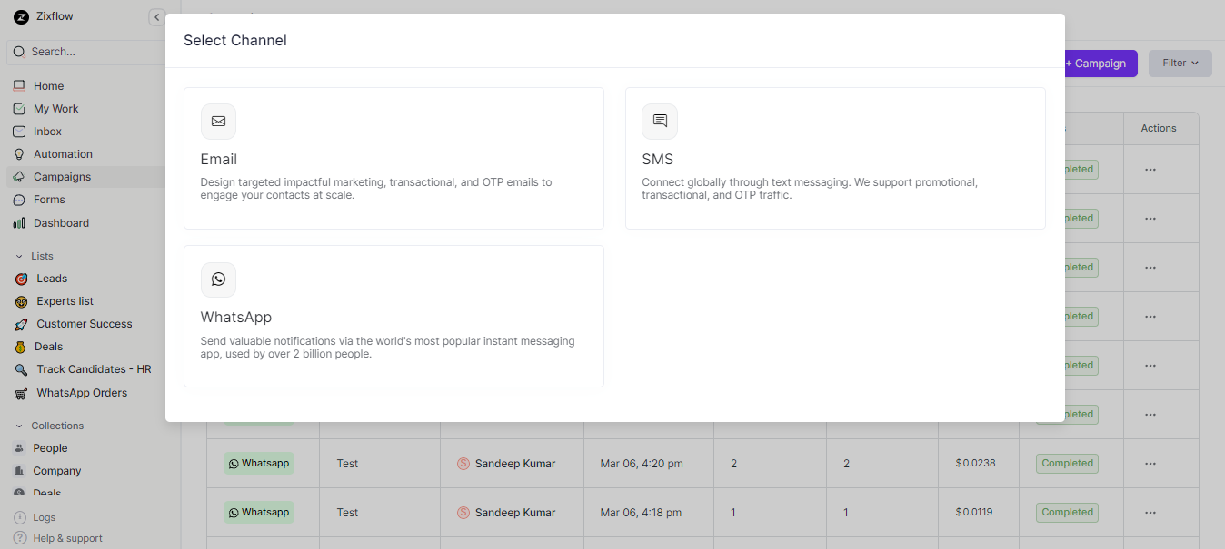 Zixflow is a multi-channel platform.