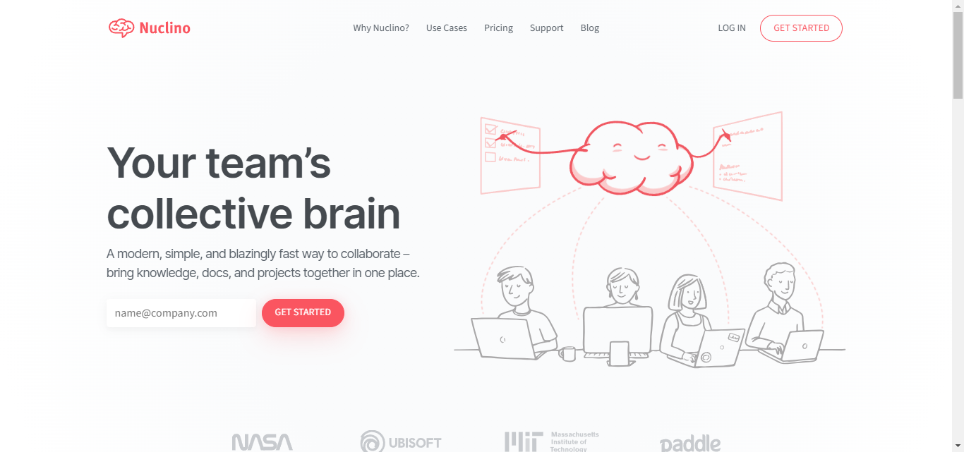 Nuclino, a Notion alternative.