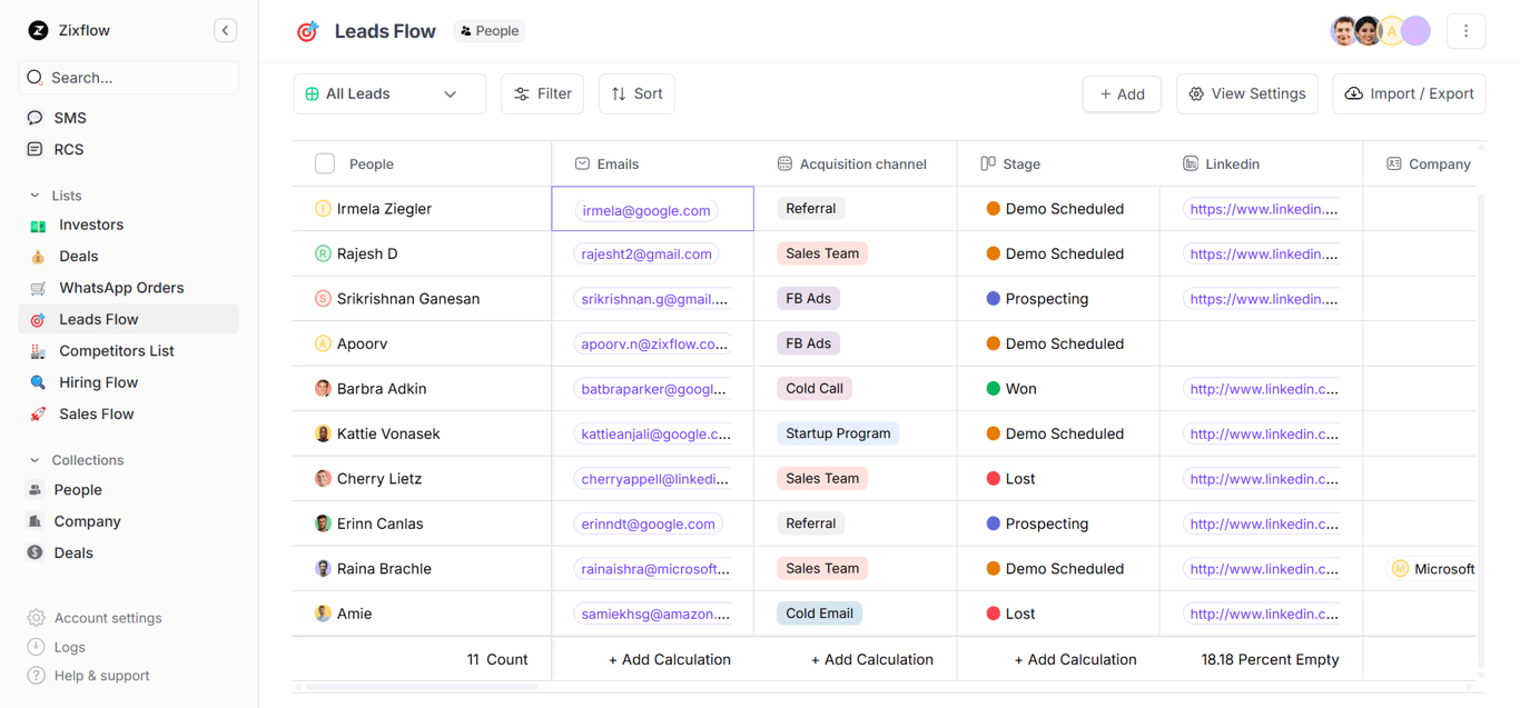 Custom lists for effective WhatsApp marketing.