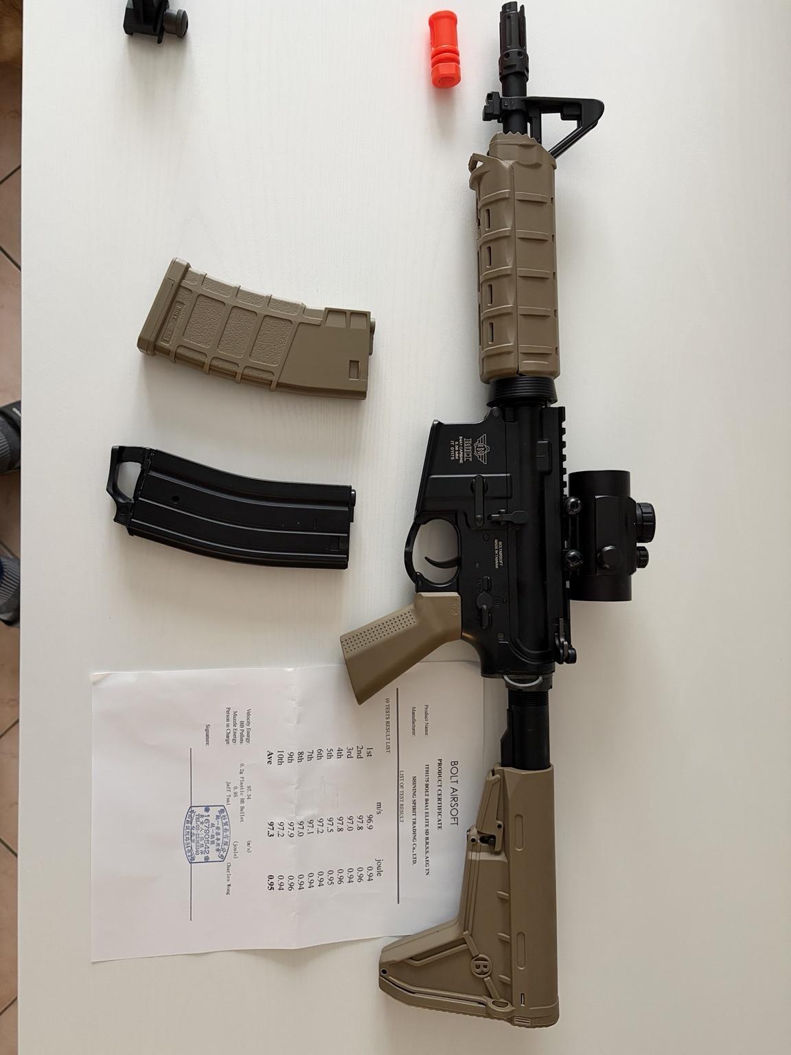 BOLT B4A1 Elite Dark Earth – Softair elettrico con rinculo B.R.S.S.